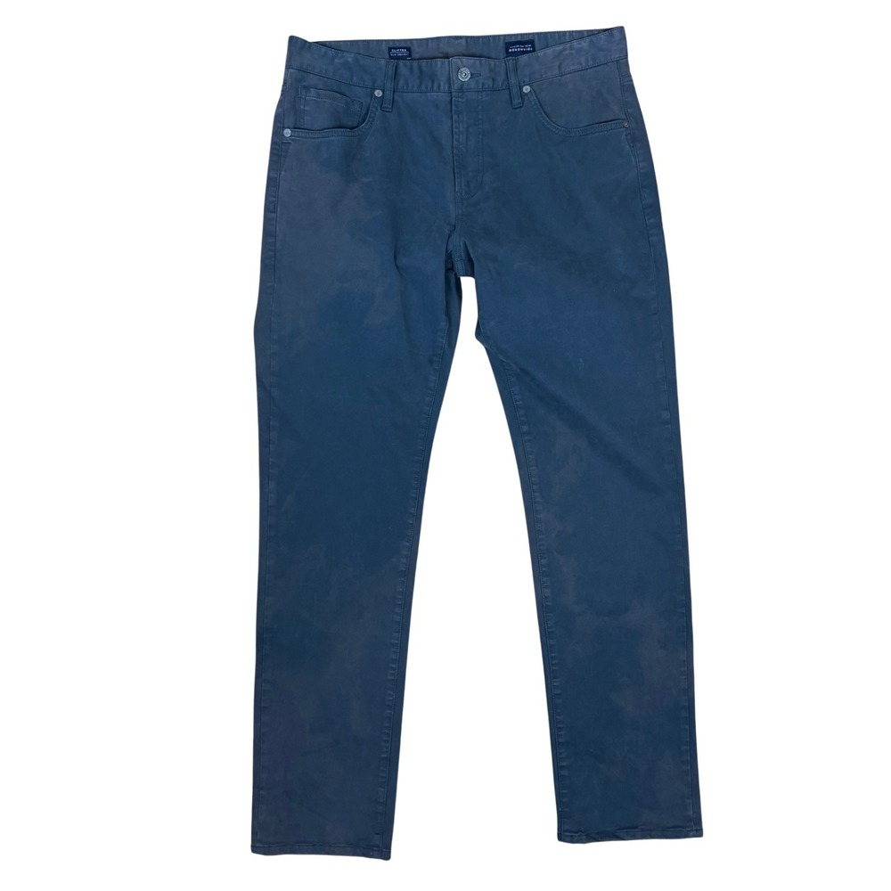 7 Diamonds Clifton Slim Straight Pants Size 33/32 Dark Gray Tie Dye Bleached